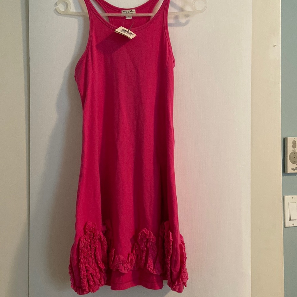 Girls French Designer Eliane et Lena Pink Sundress NWT, SZ 12